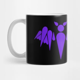 Abstract Purple Bat Mug